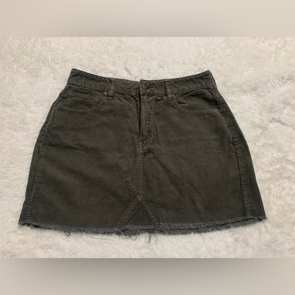 PacSun Dresses & Skirts - Pacsun Casual Olive Green Denim Skirt